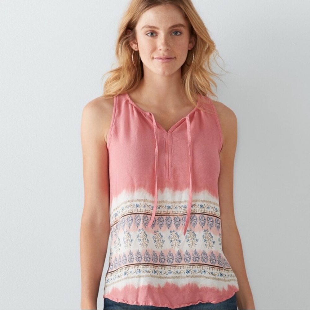 Tie front top